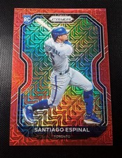 2021 Panini Prizm - Santiago Espinal #72 Red Mojo Prizm /149 (RC)