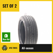 Set Of 2 Used 22550r18 Bridgestone Driveguard Plus Rft 95v - 7.532