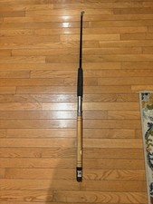 Vintage Saltwater Trolling Fishing Rod Butt Wooden Handle Gimbal Base 46