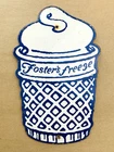 VINTAGE 12x7.5" FOSTER'S FREEZE ICE CREAM CUP PORCELAIN GASOLINE OIL GAS SIGN