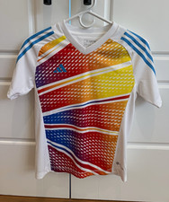 adidas Youth Soccer Jersey Short Sleeve White Size M 11-12Y/152