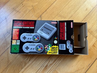 Super Nintendo Classic Mini Snes 20+1 Spiele Original Karton OVP mit Inlay top