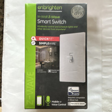 Enbrighten In-Wall Z-Wave Smart Light Switch On/Off Voice Control White