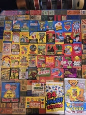 Vintage Sealed Wax Packs – 60s–90s - Non-Sports Trading Cards, Assorted Variety