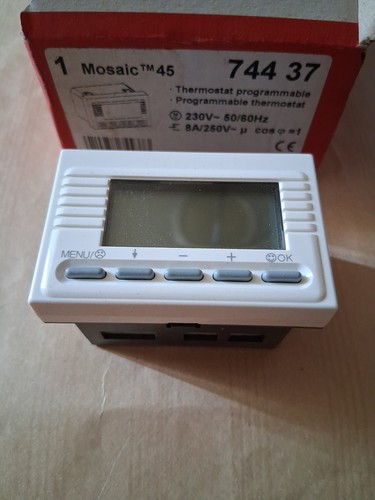 Thermostat d'ambiance électronique programmable Mosaic LEGRAND RÉF 744 37/74437 - Afbeelding 3 van 5