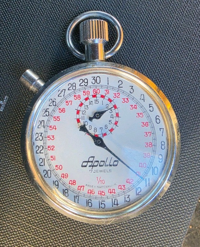 Aristo Apollo 7 Mechanical Handwind Stopwatch Swiss Shock Resistant, 7 Jewels