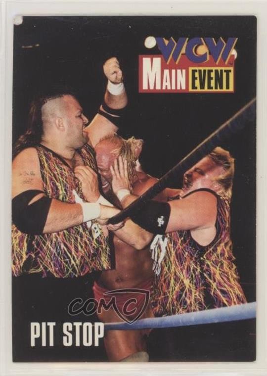 1995 CARDZ WCW Main Event Moves The Nasty Boys Pit Stop #64 0d5r