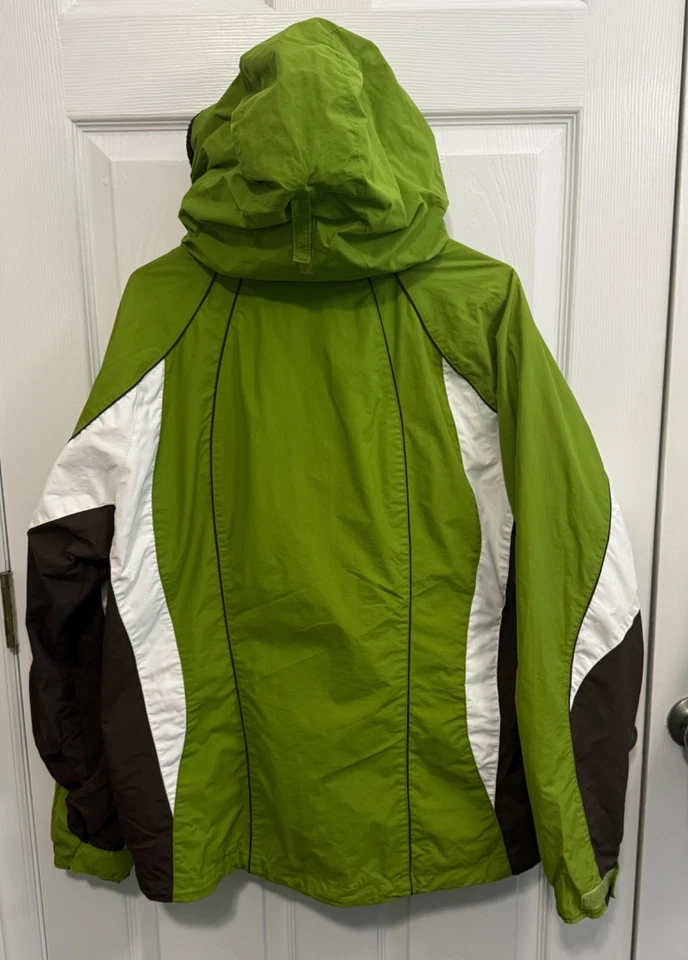 Abrigo de invierno exterior Columbia Interchange verde para mujer XL Foto 2 de 4