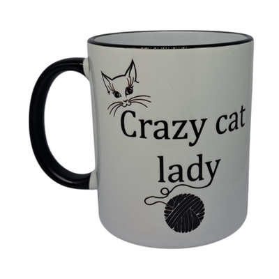 Katze Dame Kaffeebecher unhöflich verrückte Kätzchen Katzen Haustier lustig Neuheit Geschenk Tasse Tassen