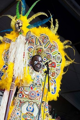 Big Chief Victor Harris of Fi Yi Yi & Mandingo Warriors performs a- Old Photo