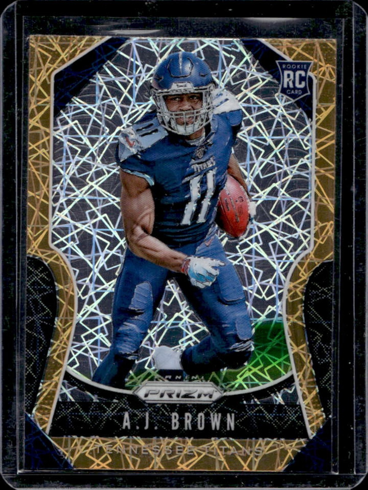 2019 Panini Prizm A.J. Brown RC Lazer Rookie #344 Titans