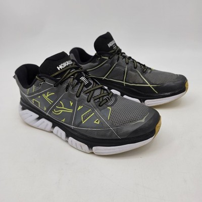 Hoka One One Infinite Running Shoes Men's Size 13 Gray Black Volt 1009648