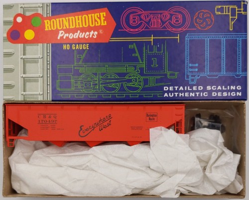 Kit de tolva desplazada Roundhouse 3242 escala HO naranja Burlington Route 3 bahías | Zustand: New