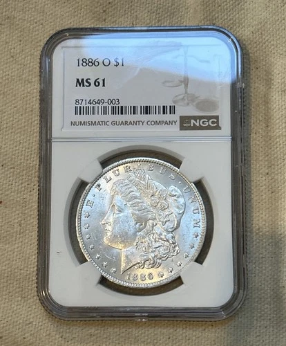 1886-O NGC MS61 MORGAN DOLLAR Uncirculated 1886-O KD