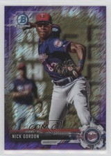 2017 Bowman Chrome Prospects Purple Shimmer Refractor Nick Gordon #BCP201 6o3