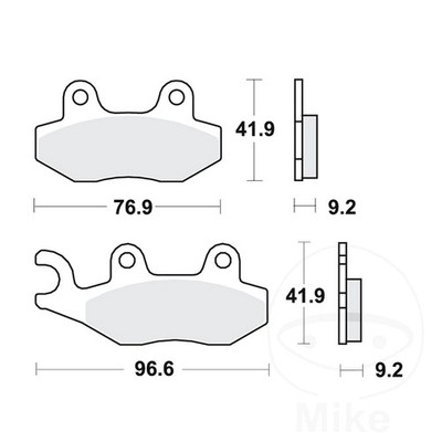 TRW Bremsbeläge vorne 1 Satz MCB689 für Keeway Silver Blade 125 2012-2016