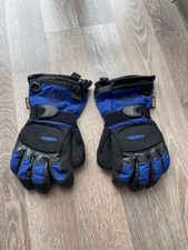 Guantes de esquí Extrem Isard Gore-Tex azules negros tecnología de invierno talla S pequeños vintage