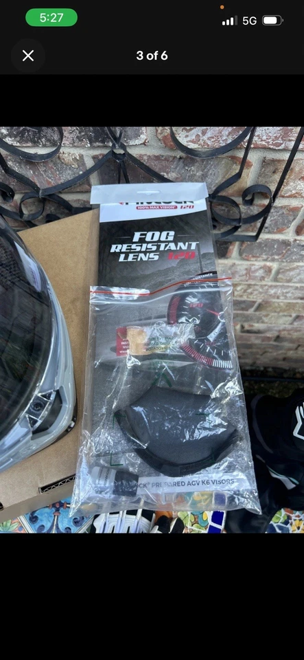 AGU Motorcycle Helmet Size XS Full Face Grey with Visor - Image 2 of 2