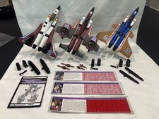 Vintage G1 Transformer Lot Takara Japan Hasbro 1980's THRUST-DIRGE-RAMJET