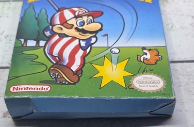 NES Open Tournament Golf Nintendo Box 1991 Authentic Mario Sports