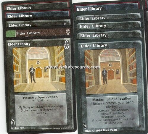 Elder Library x10 CE SW FN VTES Jyhad Lot A - Picture 1 of 1