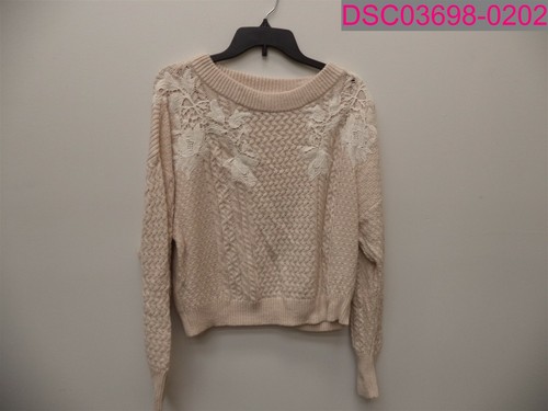 REBECCA TAYLOR Sweater Floral Lace 