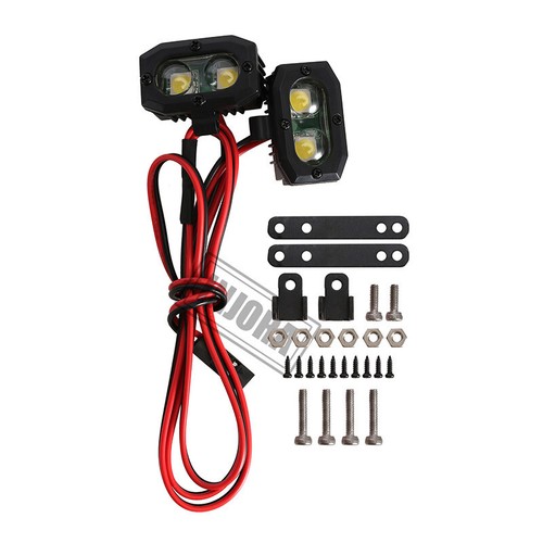 INJORA 1/10 RC LED Lights fr Traxxas TRX4 TRX6 Axial SCX10 II Wraith Redcat GEN8 - Picture 19 of 22