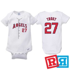 Mike Trout Los Angeles Angels Baseball Gerber Baby Onesie® Cotton Bodysuit