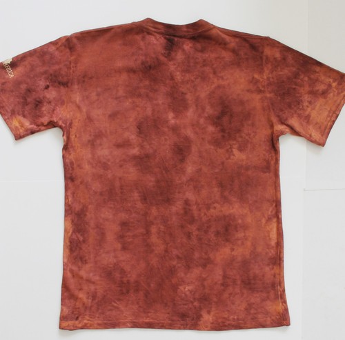 NWT Tones of Africa Cheetah T-Shirt Hand Dyed Brown Tween Small 36" Chest - Picture 2 of 8