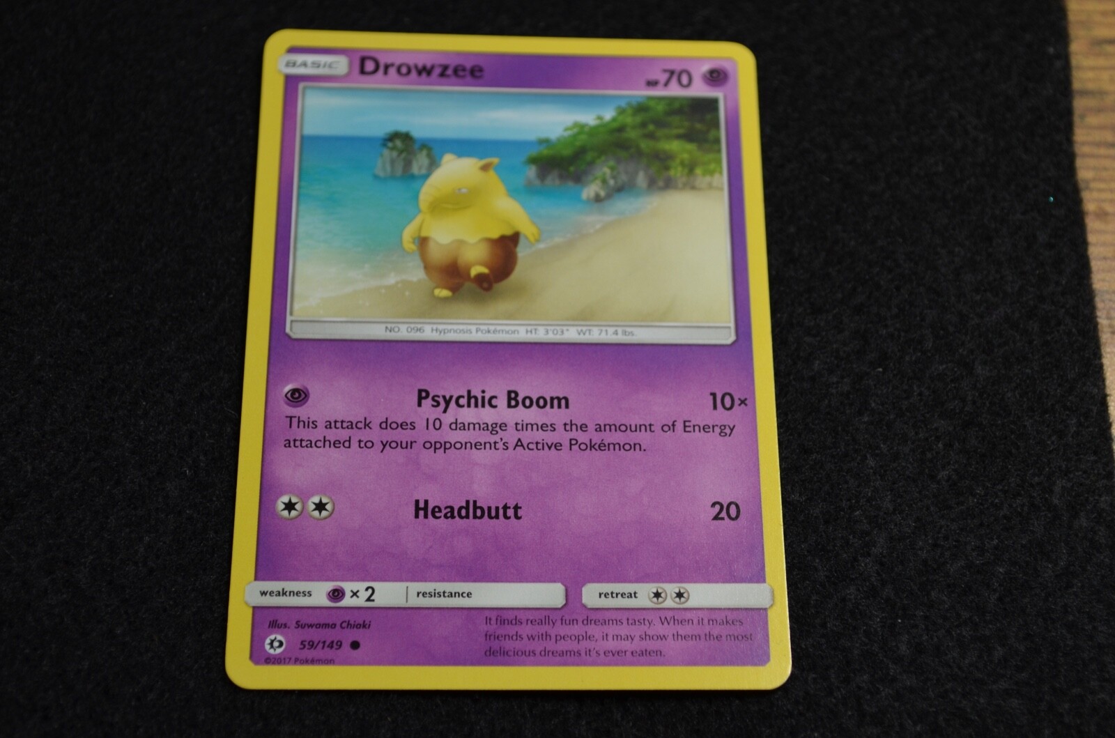 Pokemon DROWZEE Sun & Moon Base Set 59/149 NM/Mint PACK FRESH