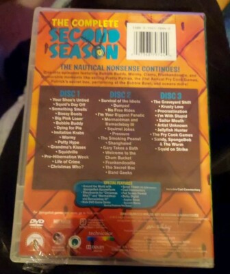 Spongebob Squarepants - The Complete 2nd Season (DVD, 2004, 3-Disc