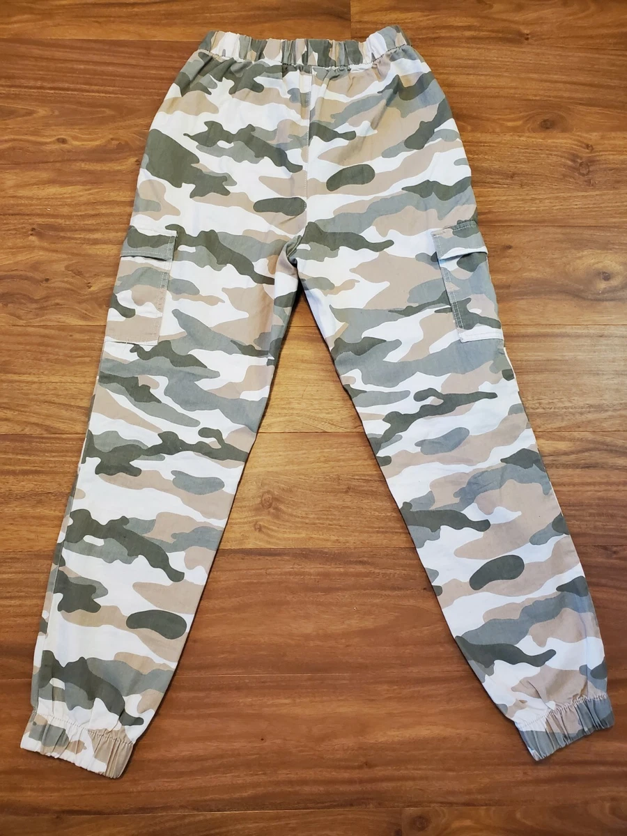 H M Womens cargo pants camo size 4