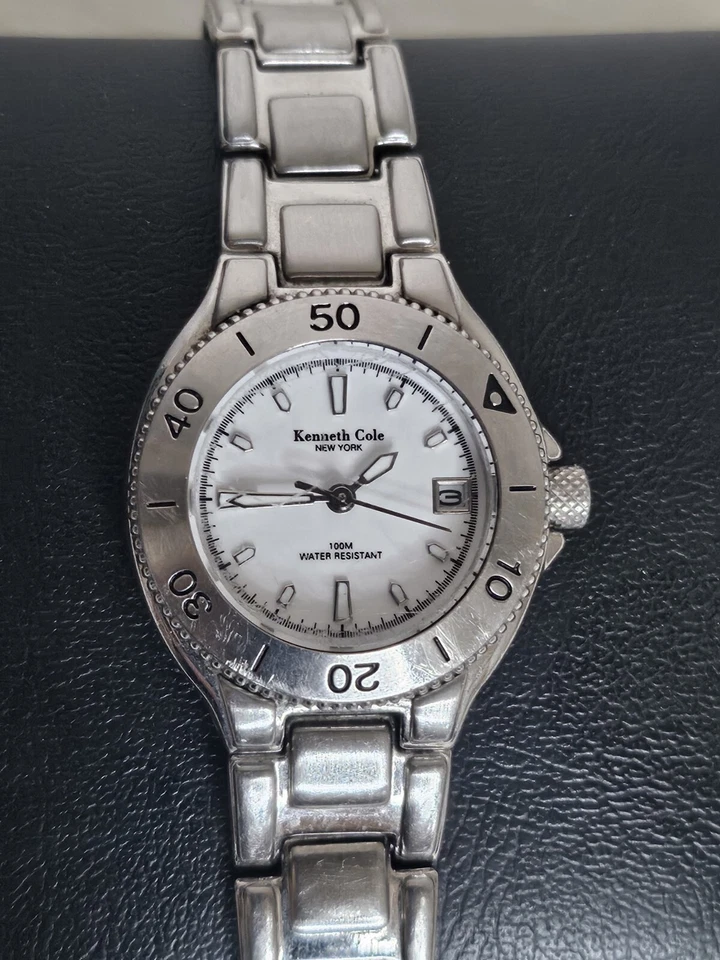 Kenneth Cole KC4095 Damas Reloj Cuarzo Fecha Bisel Giratorio Nueva Batería Funcionando  Foto 2 de 4