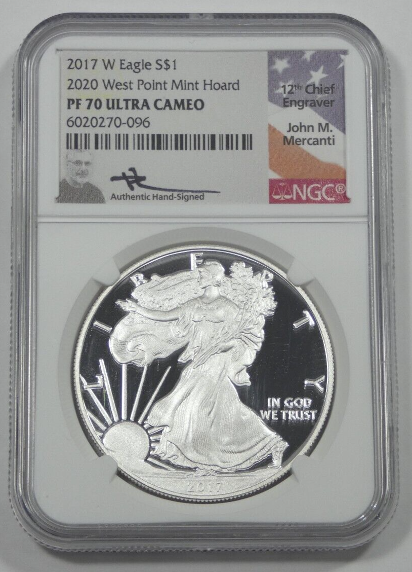 2017 W Eagle S$1 2020 West Point Mint Hoard PF70 ULTRA CAMEO