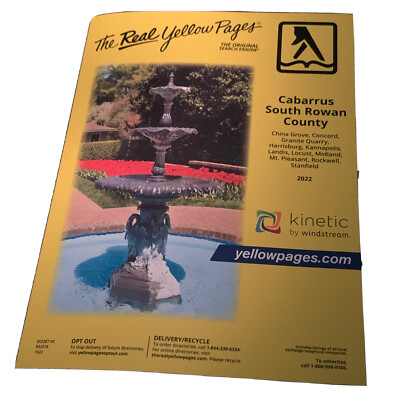 Yellow Pages Phone Book Telephone Directory Concord Harrisburg Landis NC