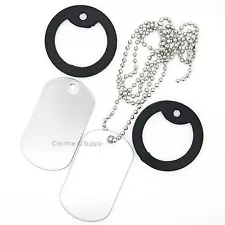 5 X DOG TAG REPAIR TUNE UP KIT / REPLACEMENT 30 INCHES BALL CHAINS AND SILENCERS