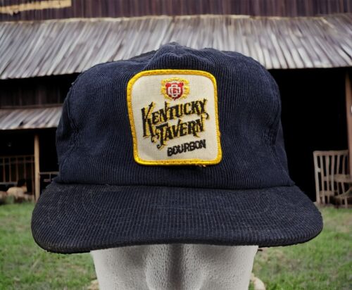 Kentucky Tavern Bourbon Vintage Corduroy Snapback Hat Made in USA - 第 1/8 張圖片
