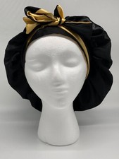 Wide Band Satin Bonnet Cap,Bonnets for Women,Silky Bonnet for Curly Hair,Women H