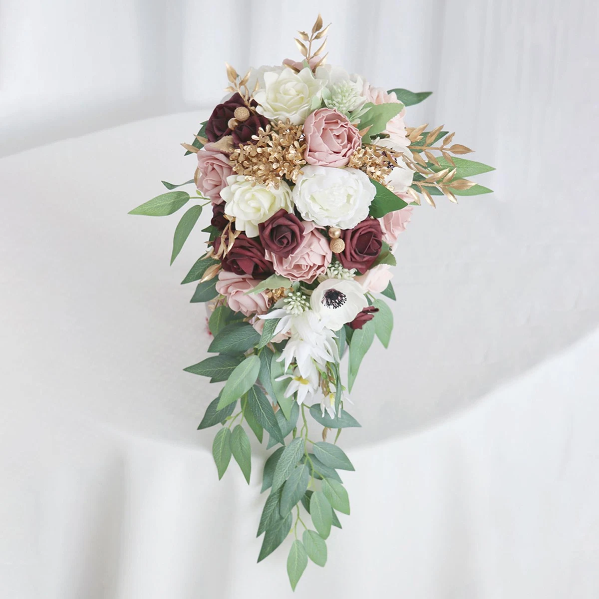 How To Make A Teardrop Wedding Bouquet With Silk Flowers Best Flower Site