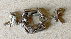 VINTAGE CLEAR & BLACK RHINESTONE BROOCH WITH MATCHING CLIP-ON EARRINGS — photo 2