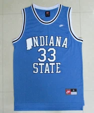 Larry Bird #33 Indiana State Blue Jersey Basketball Men's College