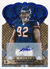 2011 Crown Royale STEPHEN PAEA Blue Rookie Auto /50 *Bears*