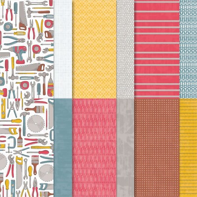 Stampin' Up Trusty Toolbox 12''x12'' DSP - NLA