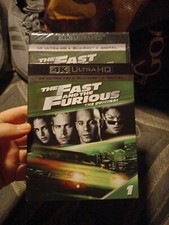 The Fast and the Furious 1 Original 4K Ultra HD Blu-ray W/ Rare Slipcover New