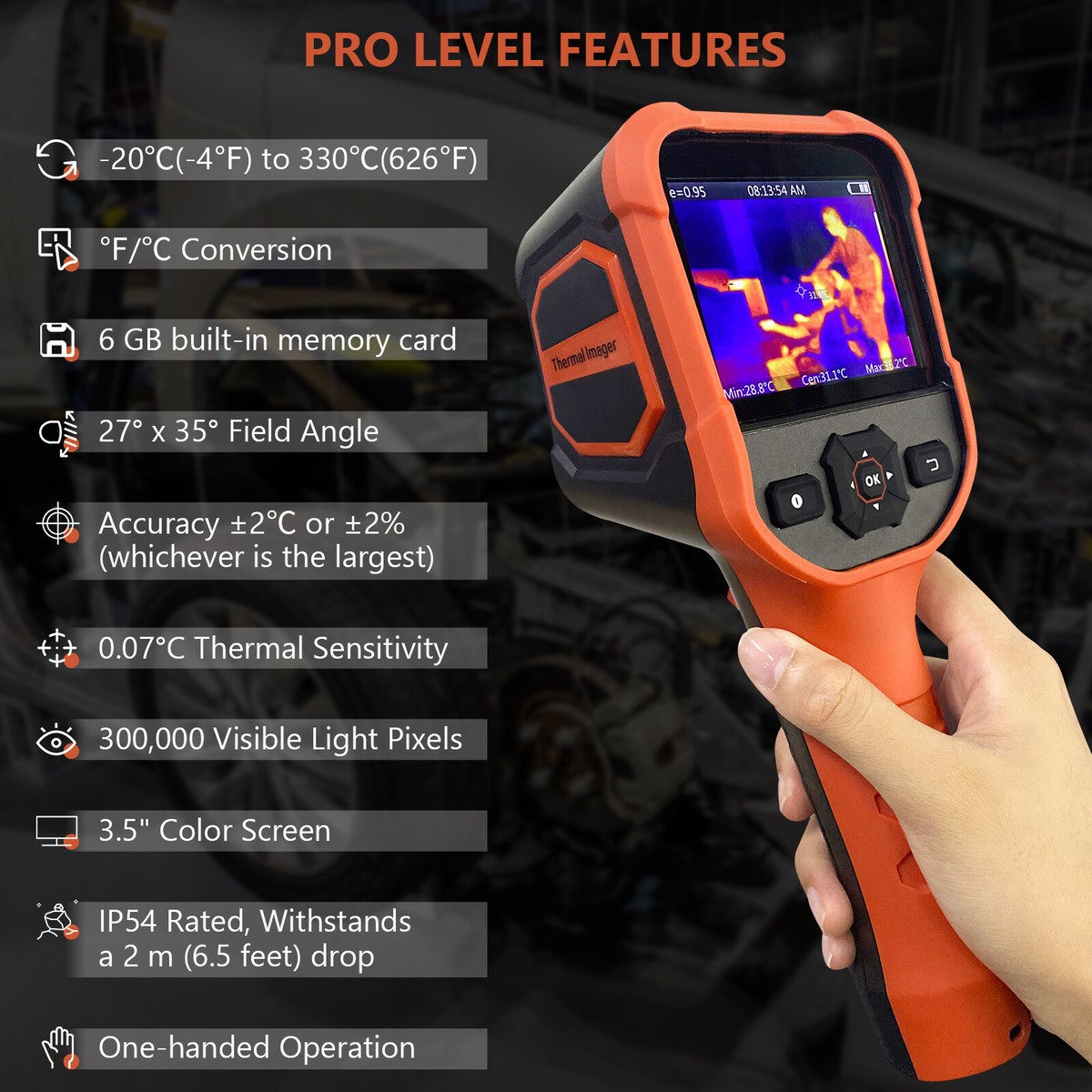 BTMETER Handheld Wärmebildkamera Infrarot Infrarotkamera IR Thermografie 210 *160 BTMETER Handheld Wärmebildkamera Infrarot Infrarotkamera IR Thermografie 210 *160