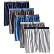 Fruit of the Loom Men's Soft Stretch-Knit Boxer Pack of 5  X-Large, Assorted 