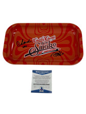 CHEECH AND CHONG SIGNED LARGE ROLLING TRAY AUTOGRAPH BECKETT PROOF COA 23