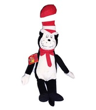 Kohls Cares For Kids Dr Seuss The Cat in the Hat Black White Soft Plush Hang Tag
