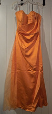 Beautiful Orange Davids Bridal Size 12 Formal Dress Style # F12385