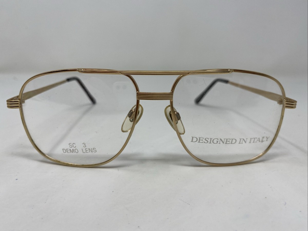 Look Eyeglasses M2 17N Italy Designer Frames Only Gold 53-14-145 53 17 145 Glasses main image 4
